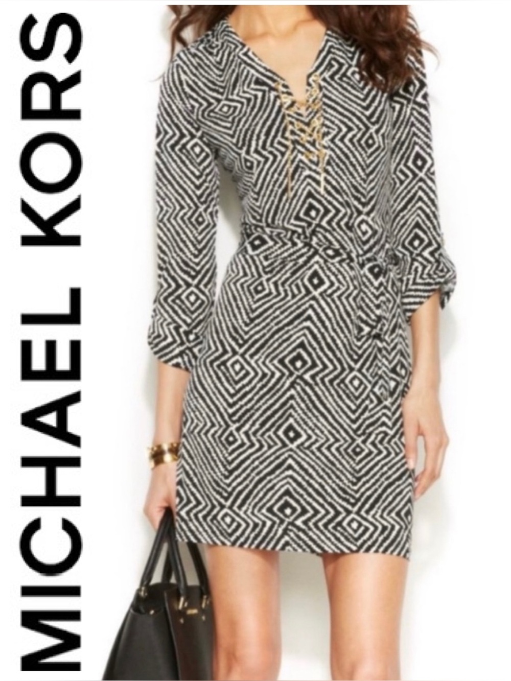 MICHAEL Michael Kors Chain Lace-up Dress